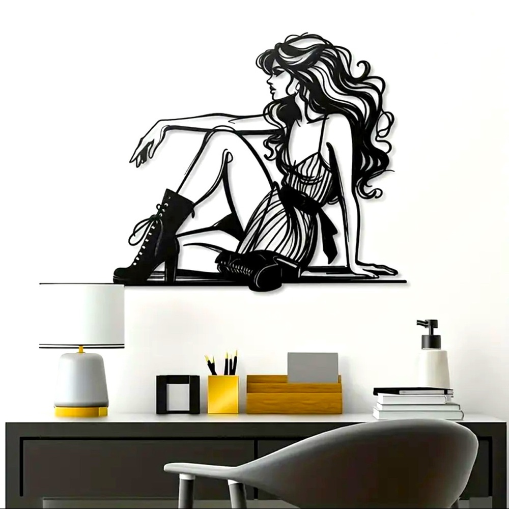 Chic Black Silhouette Wall Art